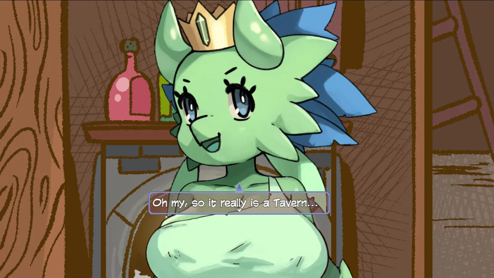 Queen of Clubs gameplay screenshot 4 (RPGM adult game) by Towerfag – free download