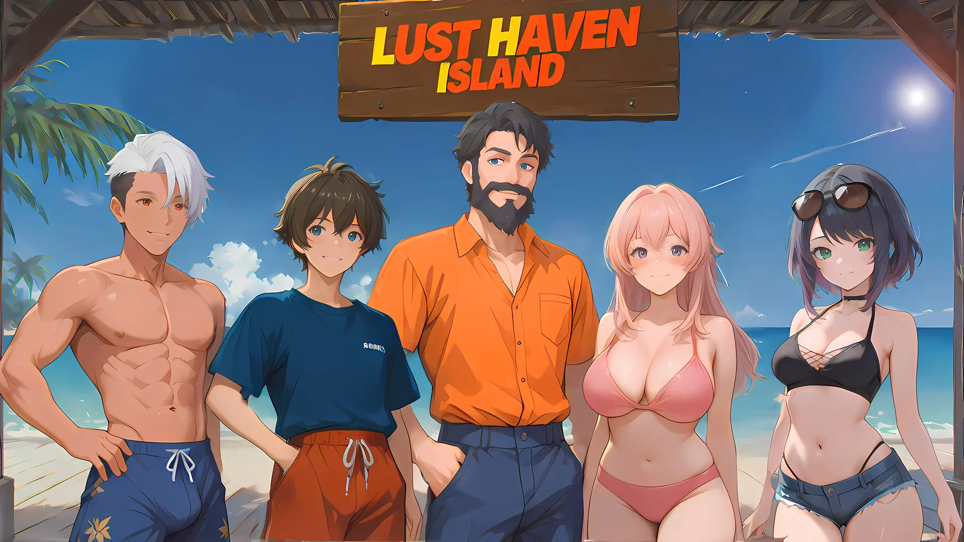 Lust Haven Island! Forbidden Shores cover 0.3 – Ren'Py adult game by Roze free download