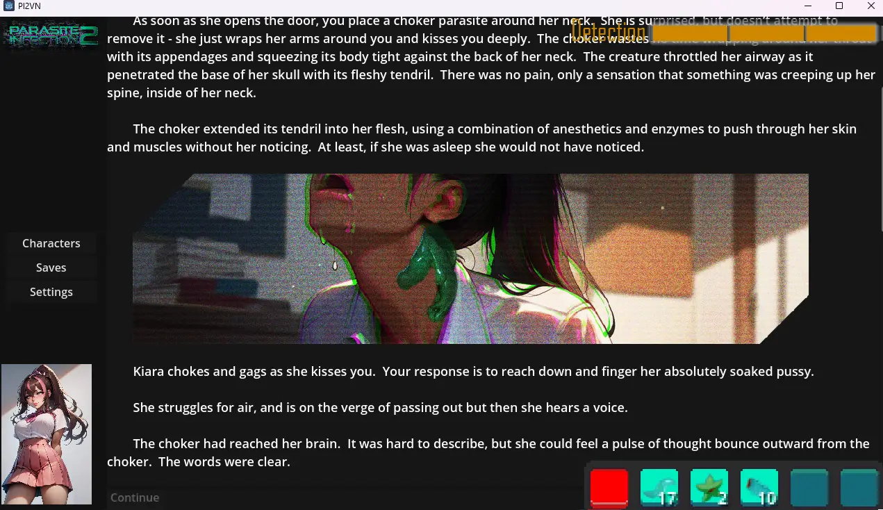 Parasite Infection 2 gameplay screenshot 3 (Godot adult game) by Parasite Infection – free download