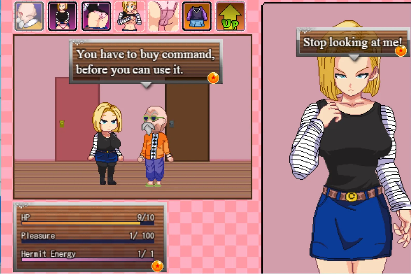 Jackie Chun gameplay screenshot 11 (RPGM adult game) by Pervy_Buu/Zeromissy – free download