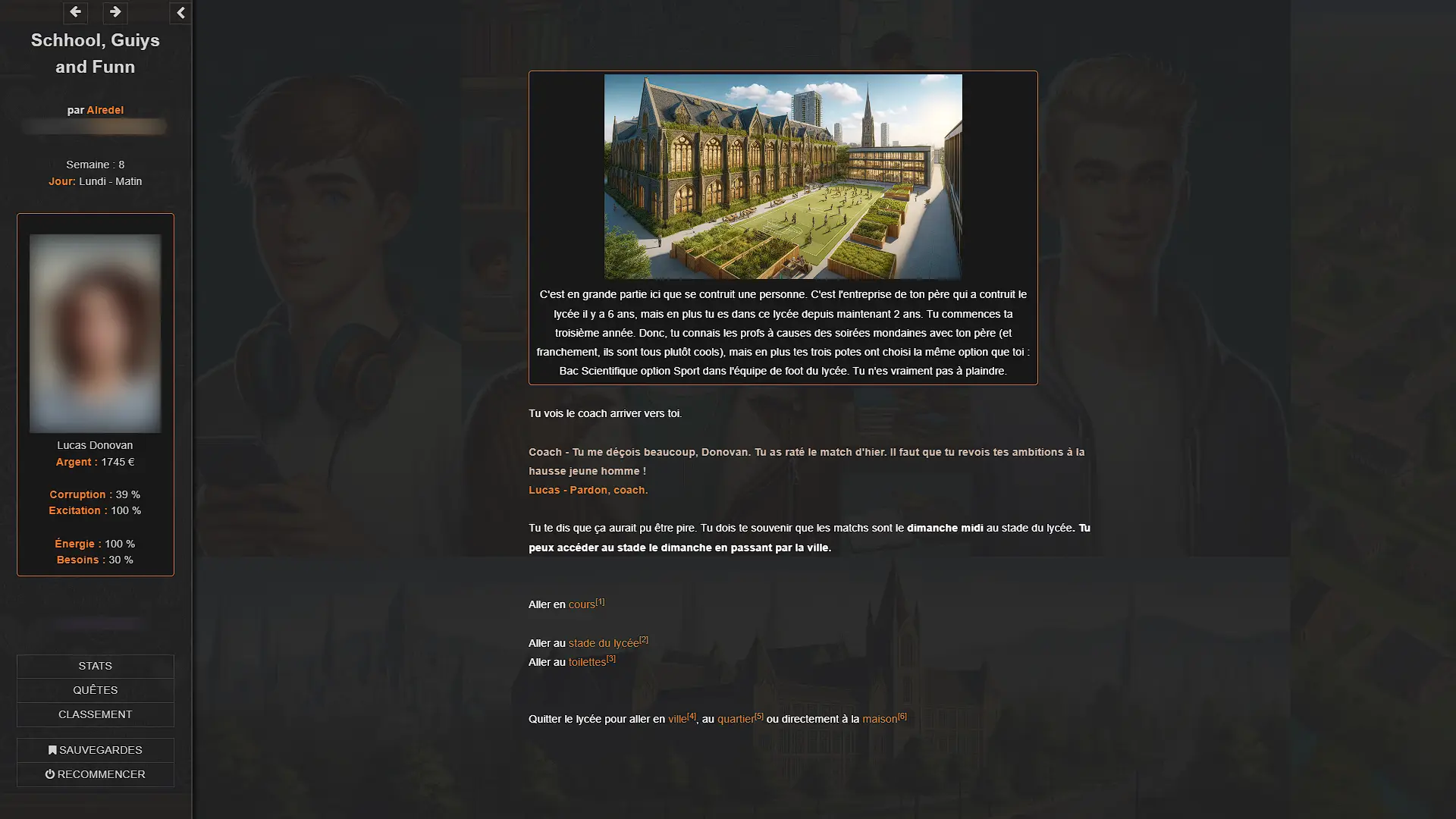 SGF (Schhool, Guiys & Funn) gameplay screenshot 2 (HTML adult game) by Alredel – free download
