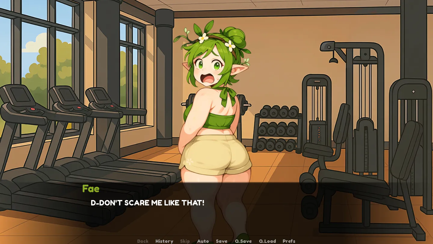Monster Girl Gym gameplay screenshot 4 (Ren'Py adult game) by Honey Queen Studios – free download