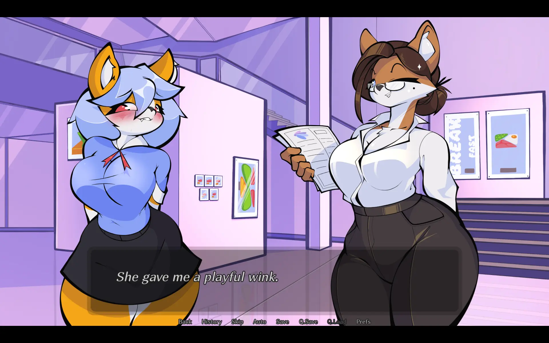 Art and Love gameplay screenshot 4 (Ren'Py adult game) by Ursk – free download