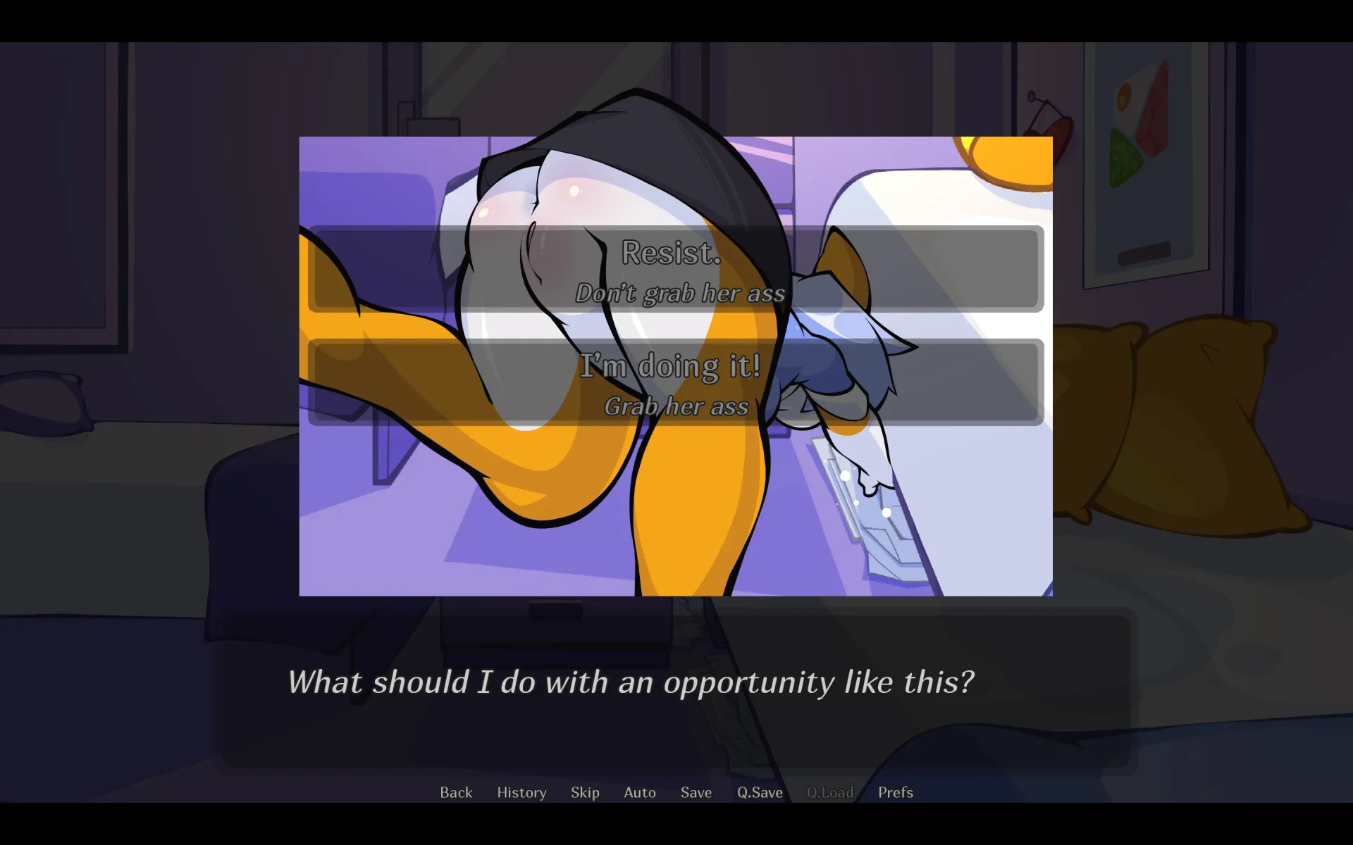 Art and Love gameplay screenshot 3 (Ren'Py adult game) by Ursk – free download