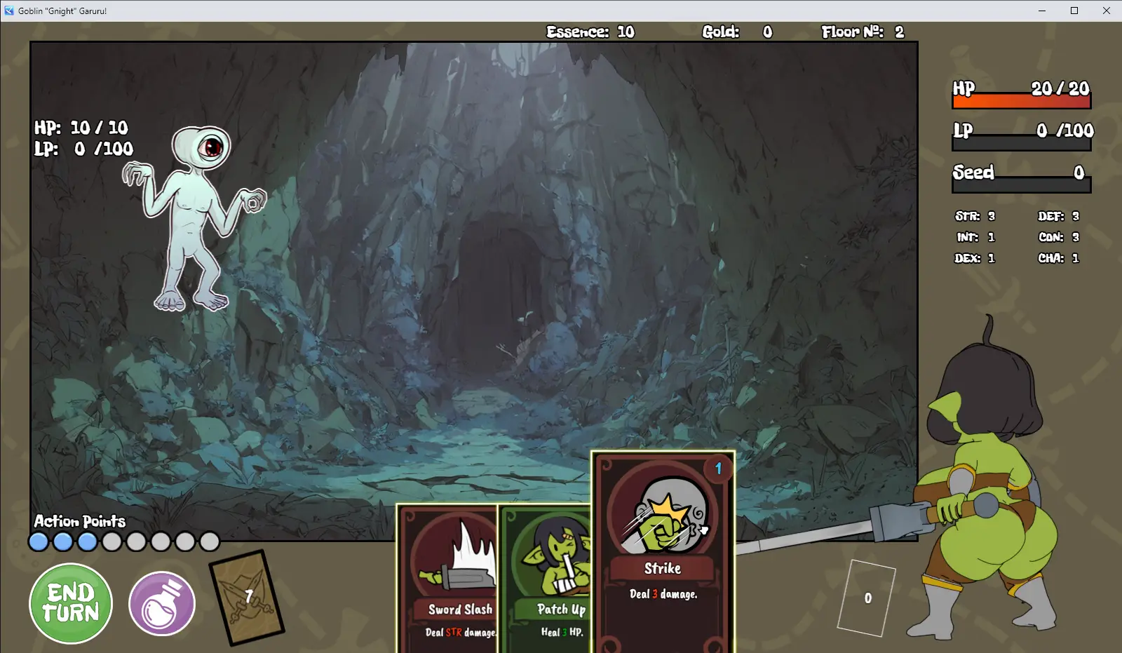 Goblin “Gnight” Garuru gameplay screenshot 6 (RPGM adult game) by Sleepy Mog Studio – free download