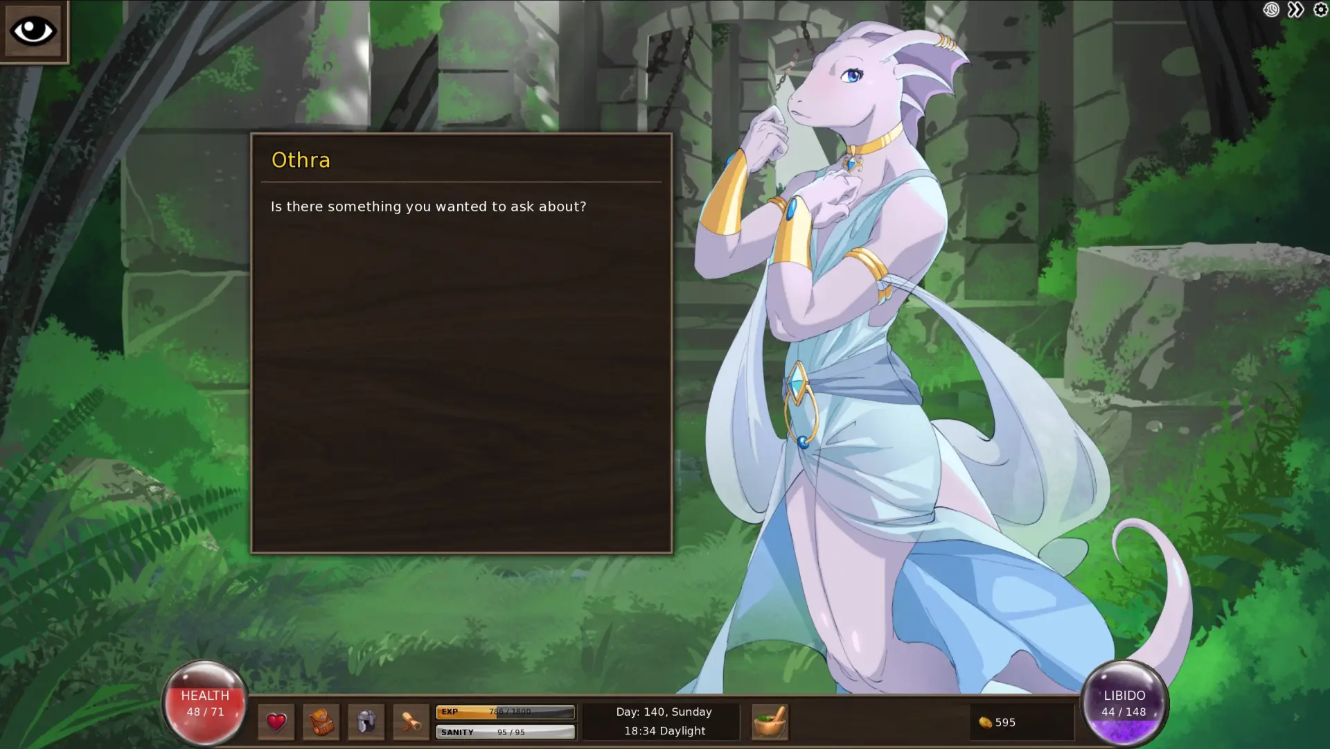 Lustful Desires gameplay screenshot 1 (Ren'Py adult game) by Hyao – free download