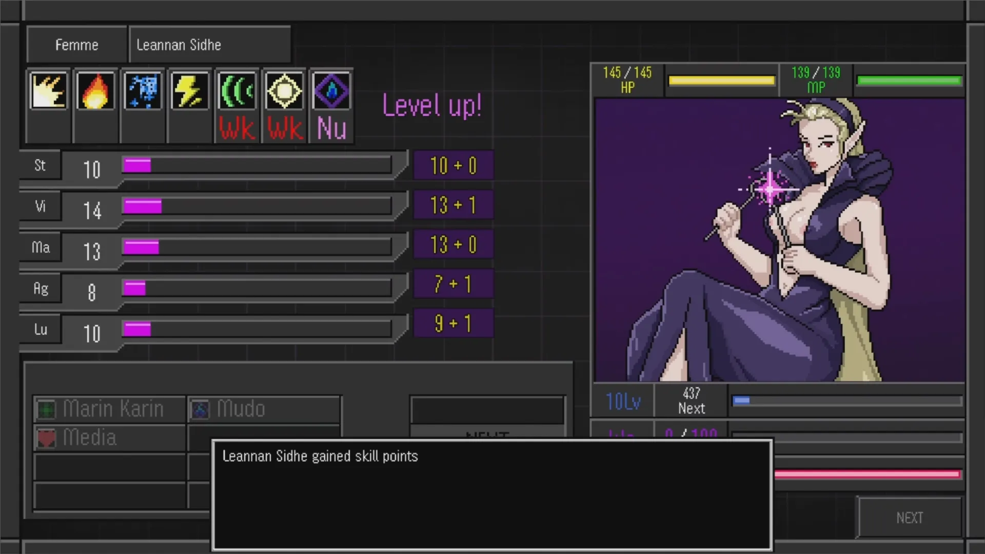Shin Megami Tensei: Training the Demon gameplay screenshot 6 (Godot adult game) by BlendOver – free download