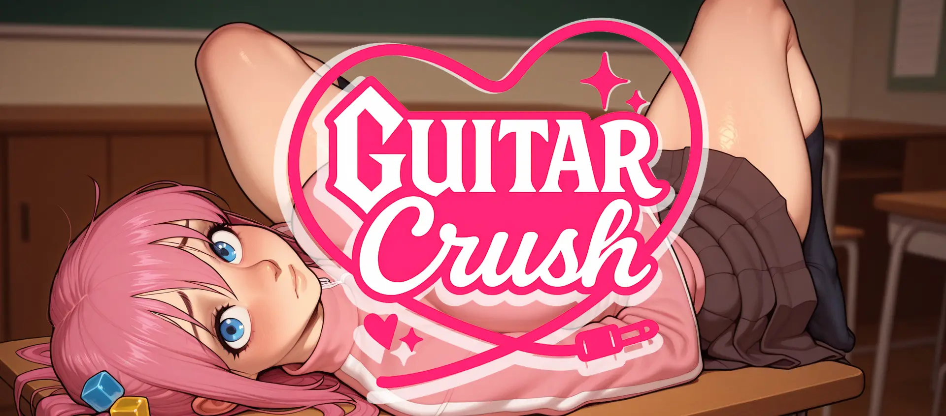 Guitar Crush cover 0.1.3b – Ren'Py adult game by Seelie Dog free download