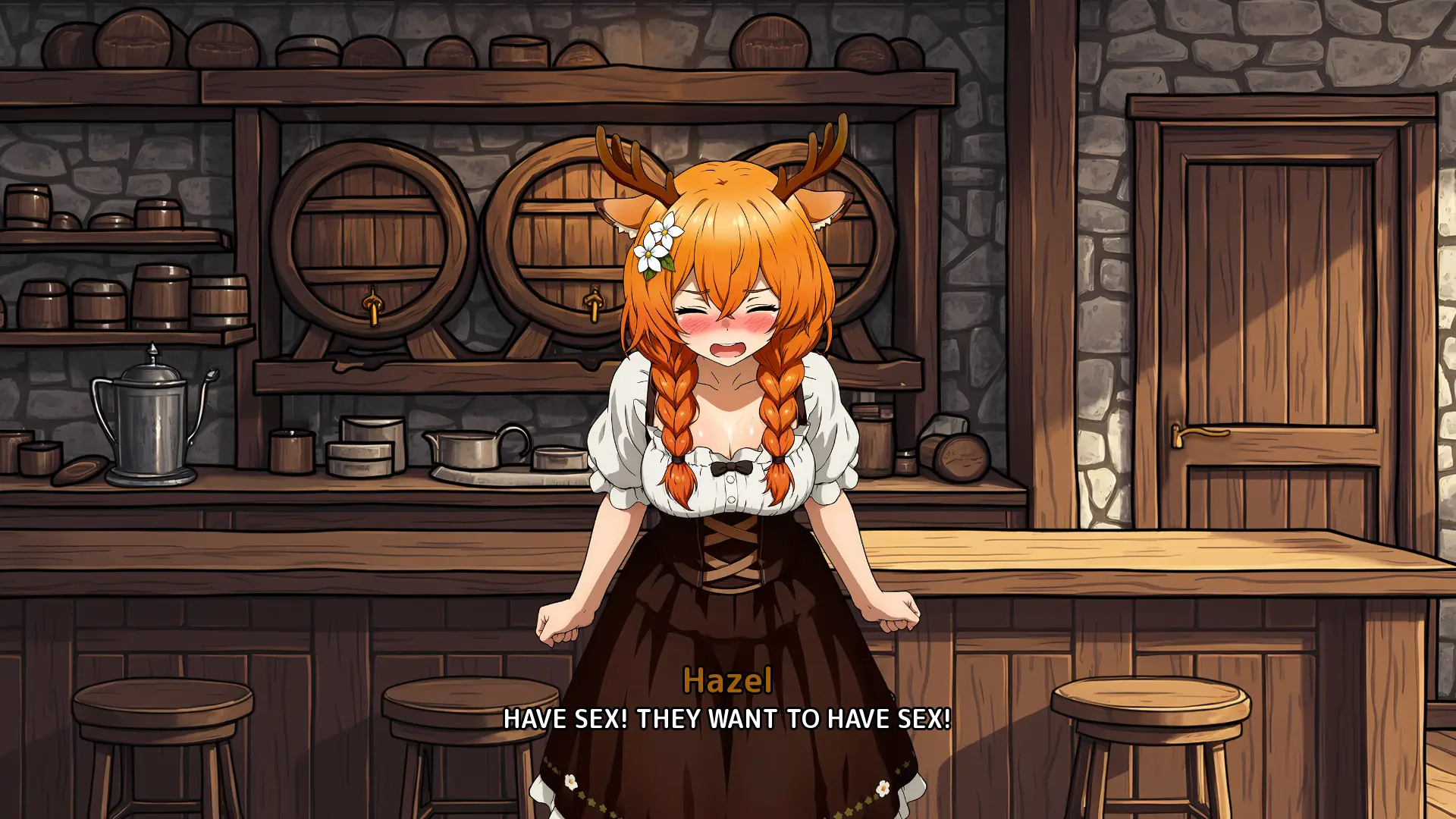 Chasing Memories – A Monster Girl RPG gameplay screenshot 2 (Ren'Py adult game) by Megaknur Games – free download