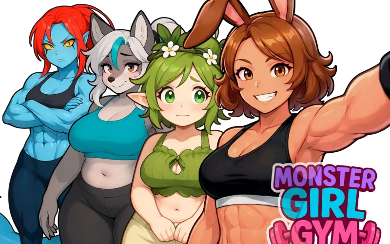 Monster Girl Gym cover Demo 1.0 – Ren'Py adult game by Honey Queen Studios free download