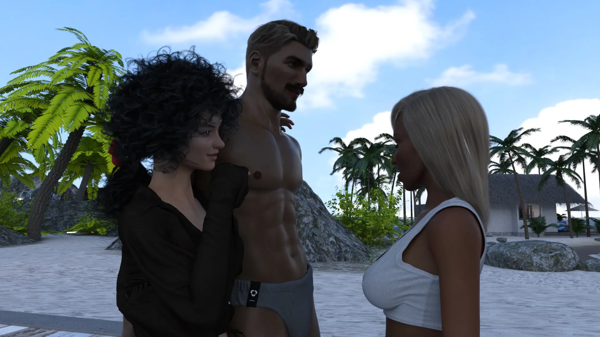Red Flags: Infidelity Island gameplay screenshot 9 (Ren'Py adult game) by Lostworks – free download