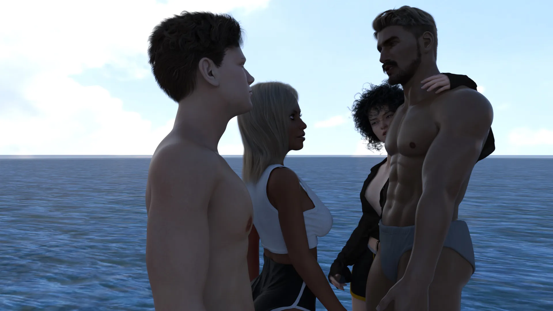 Red Flags: Infidelity Island gameplay screenshot 7 (Ren'Py adult game) by Lostworks – free download