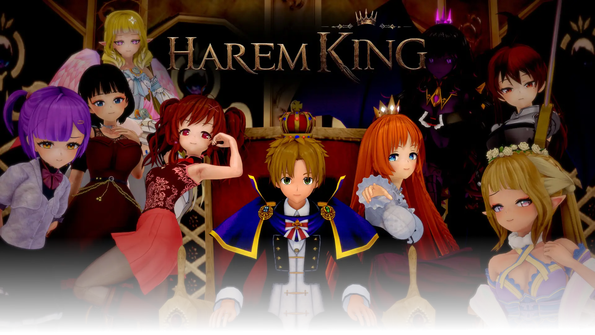 Harem King cover 0.2.2a – Ren'Py adult game by Yoguruto free download