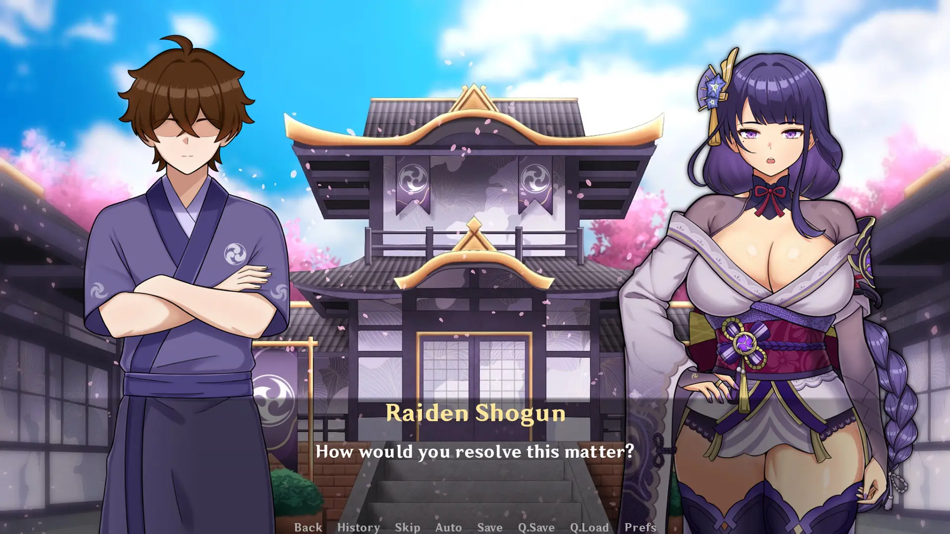 Shogun Trainer gameplay screenshot 2 (Ren'Py adult game) by DraxlerHsk – free download