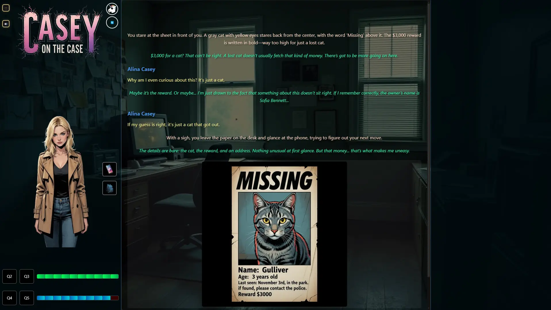 Casey on the Case gameplay screenshot 9 (HTML adult game) by Rustlerman – free download