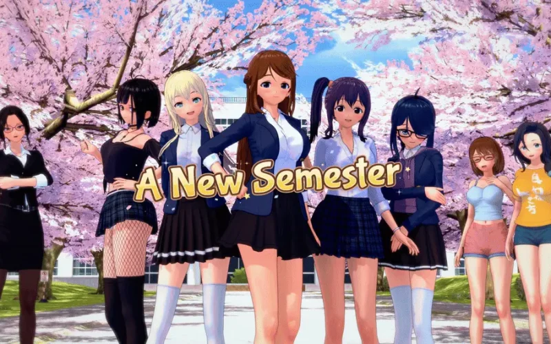 A New Semester cover v0.1 Remake – RPGM adult game by pheno free download