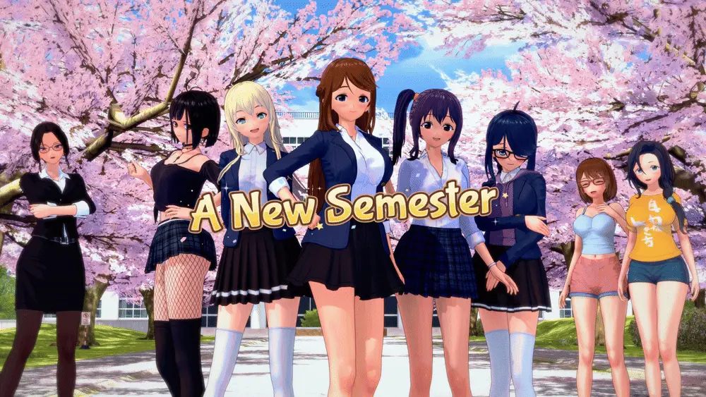A New Semester cover v0.1 Remake – RPGM adult game by pheno free download