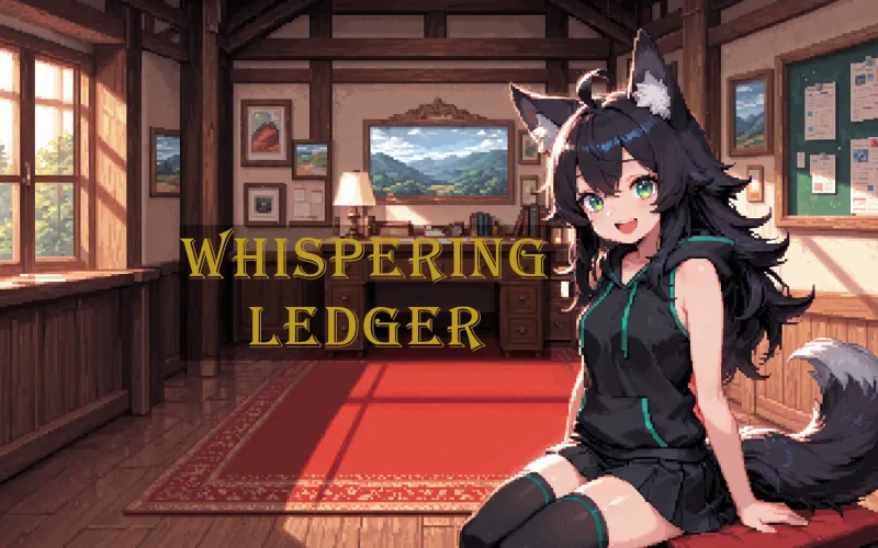 Whispering Ledger cover 0.5 – Ren'Py adult game by WispDev free download