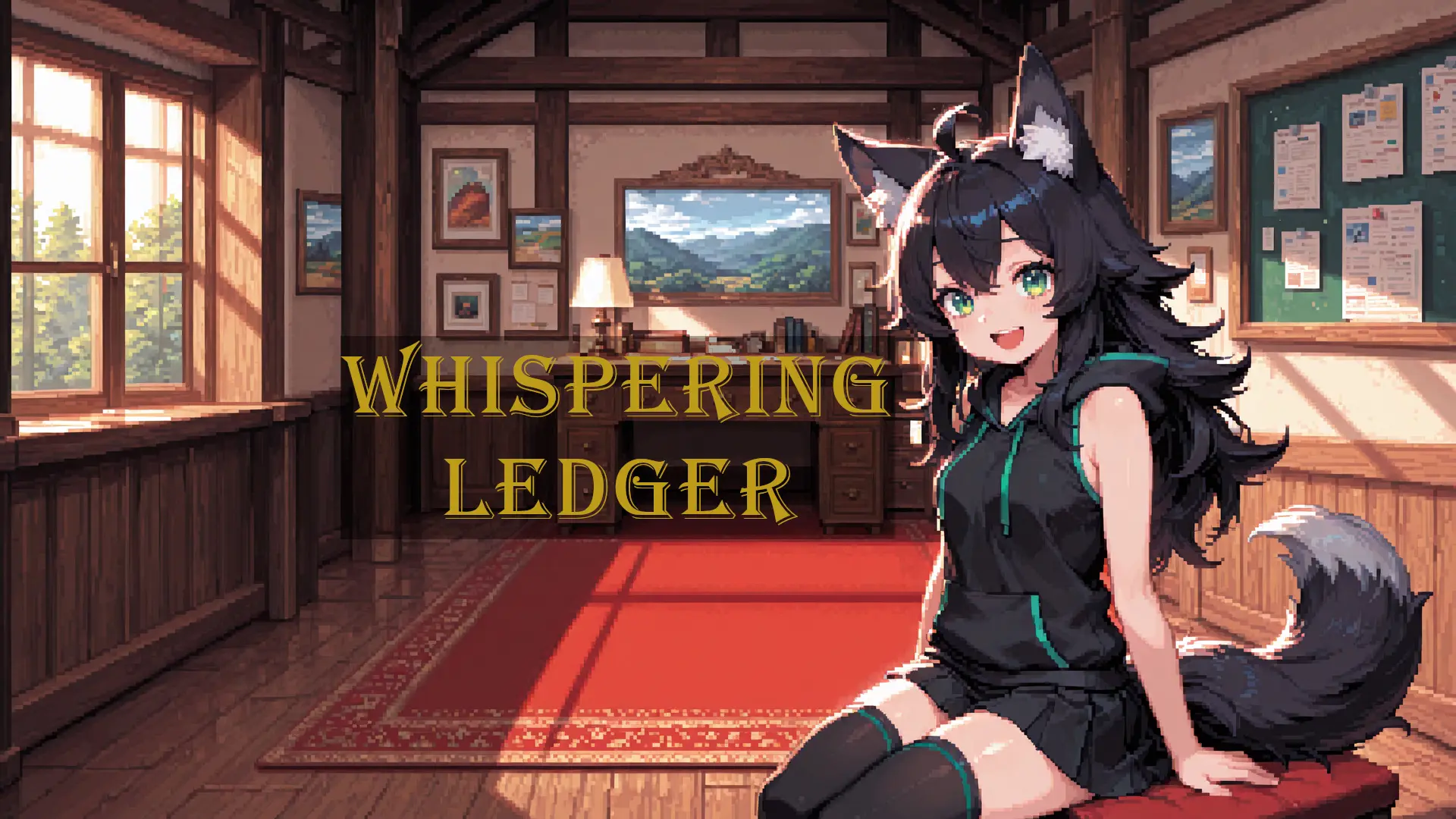 Whispering Ledger cover 0.5 – Ren'Py adult game by WispDev free download
