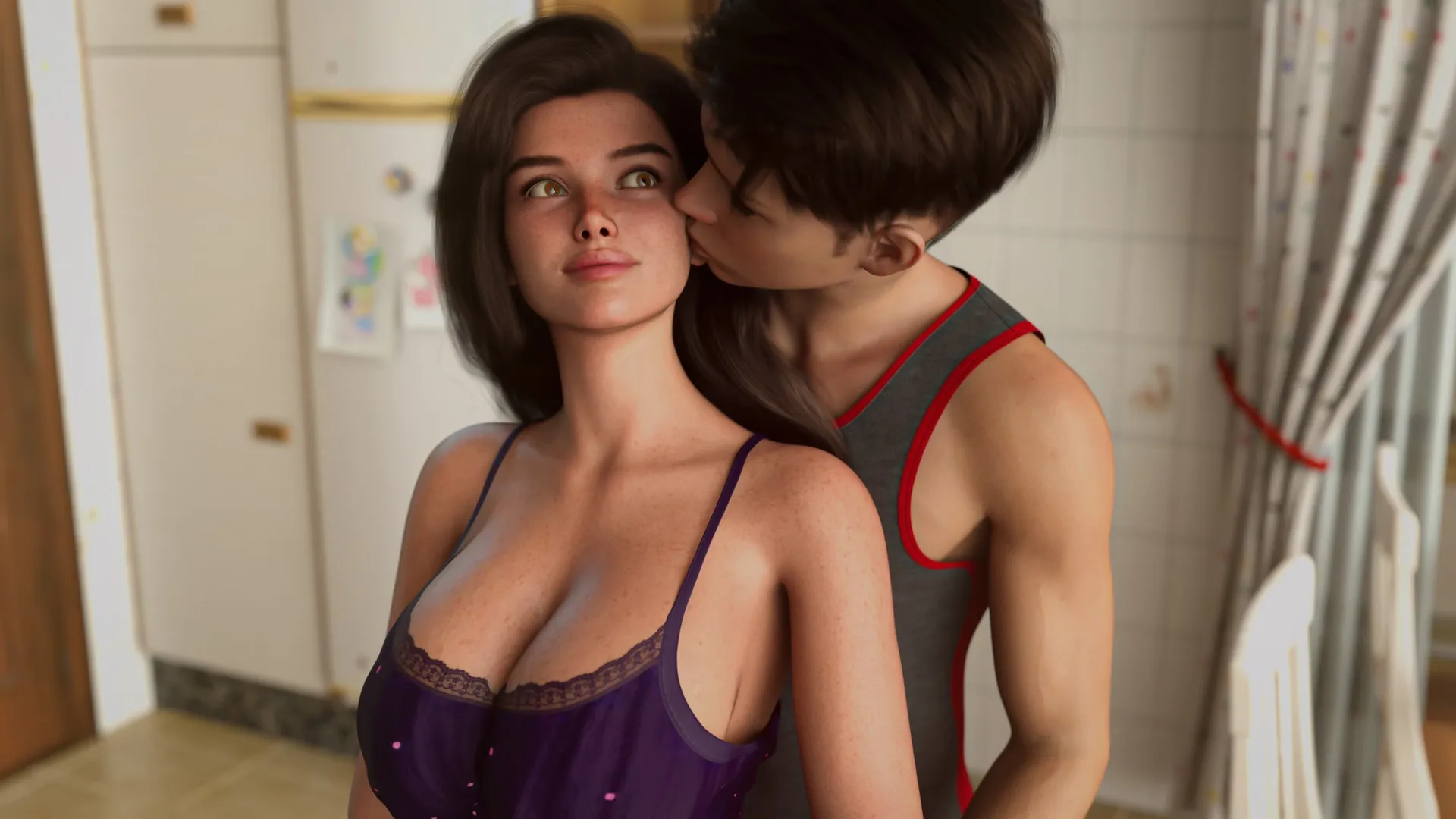 The Beach House gameplay screenshot 1 (Ren'Py adult game) by Roki – free download