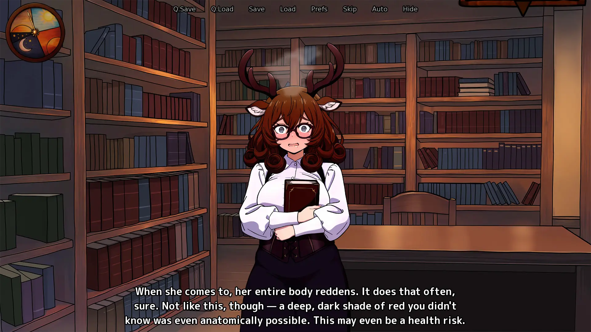 Chasing Memories – A Monster Girl RPG gameplay screenshot 1 (Ren'Py adult game) by Megaknur Games – free download