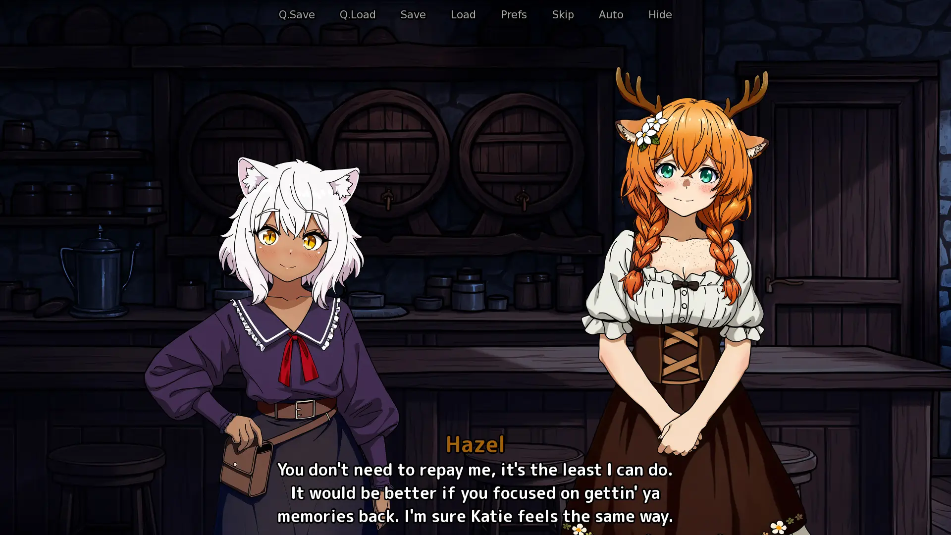 Chasing Memories – A Monster Girl RPG gameplay screenshot 5 (Ren'Py adult game) by Megaknur Games – free download