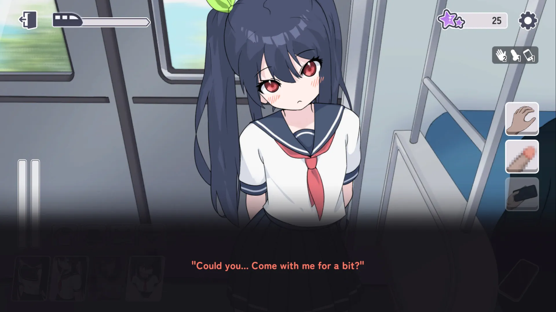TsuukinDensha – Commuter Train: Girl Caught on Hidden Cam gameplay screenshot 4 (Unity adult game) by tomotostew – free download