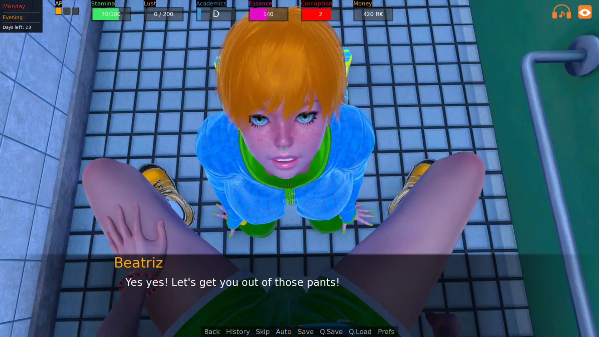 Becoming Incubus gameplay screenshot 2 (Ren'Py adult game) by Açaï Games – free download