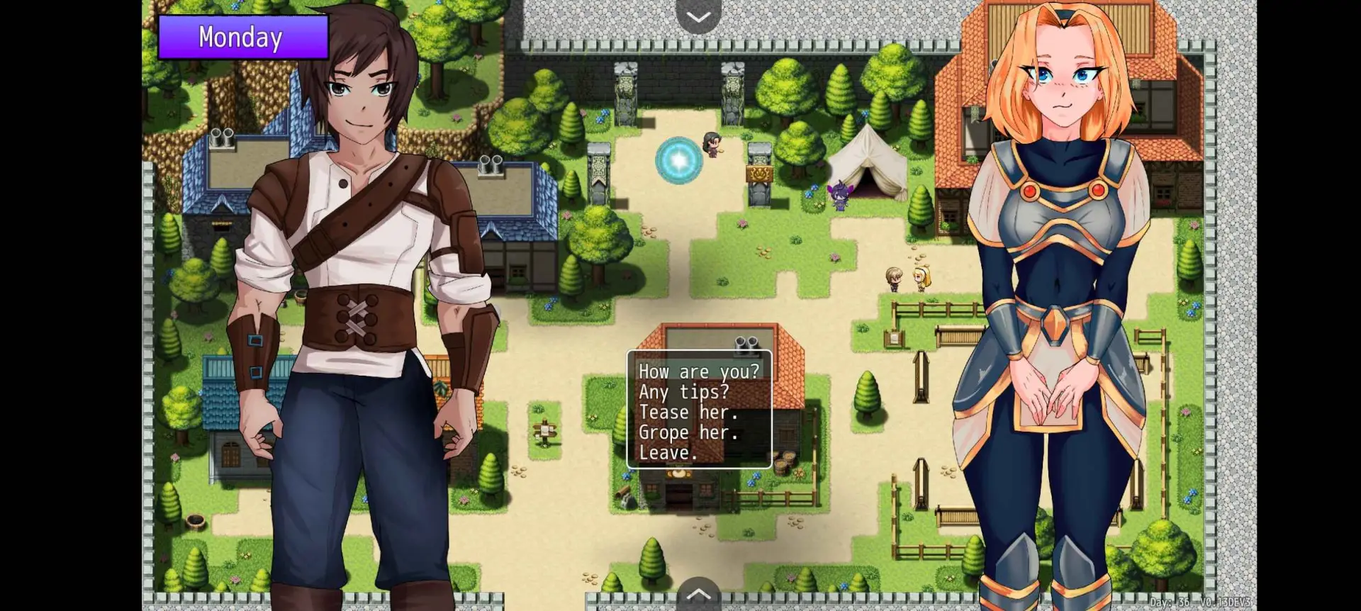 League of Domination gameplay screenshot 5 (RPGM adult game) by ElatedOwl – free download