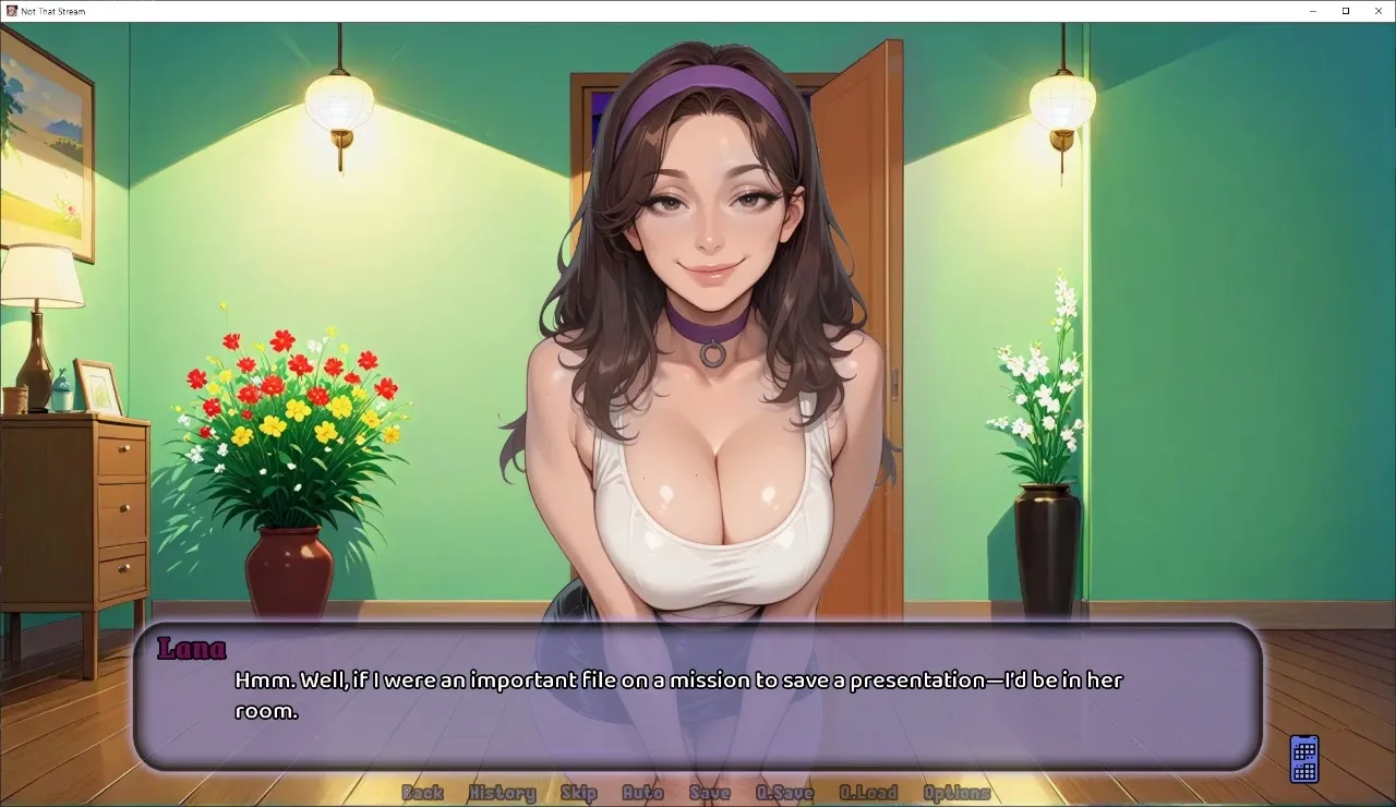 Not That Stream gameplay screenshot 10 (Ren'Py adult game) by legioflavia – free download