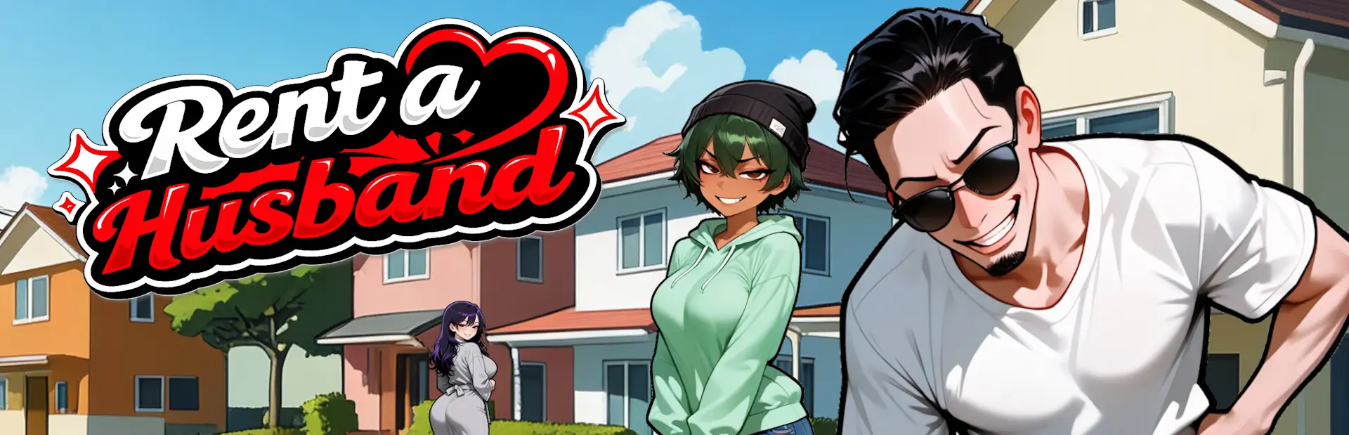 Rent-a-Husband cover 0.1.5 – Ren'Py adult game by The Puppeteer free download