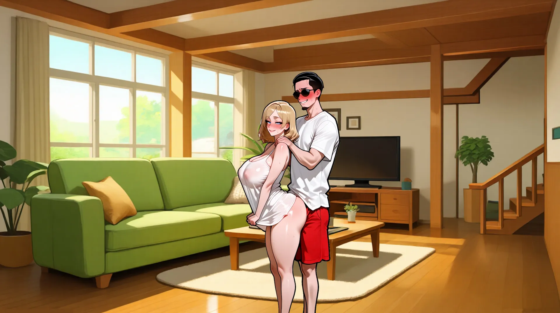 Rent-a-Husband gameplay screenshot 5 (Ren'Py adult game) by The Puppeteer – free download