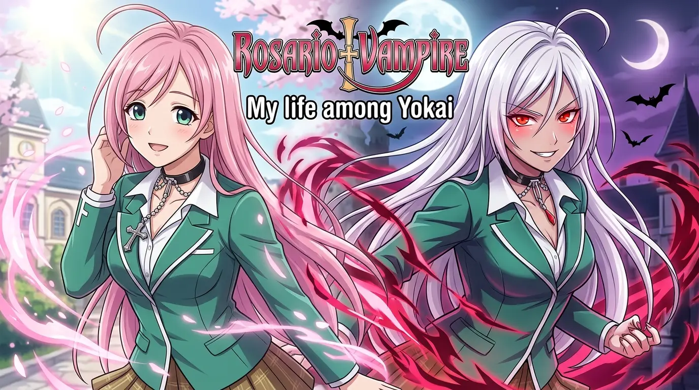 Rosario + Vampire gameplay screenshot 6 (Ren'Py adult game) by Pink Hare – free download