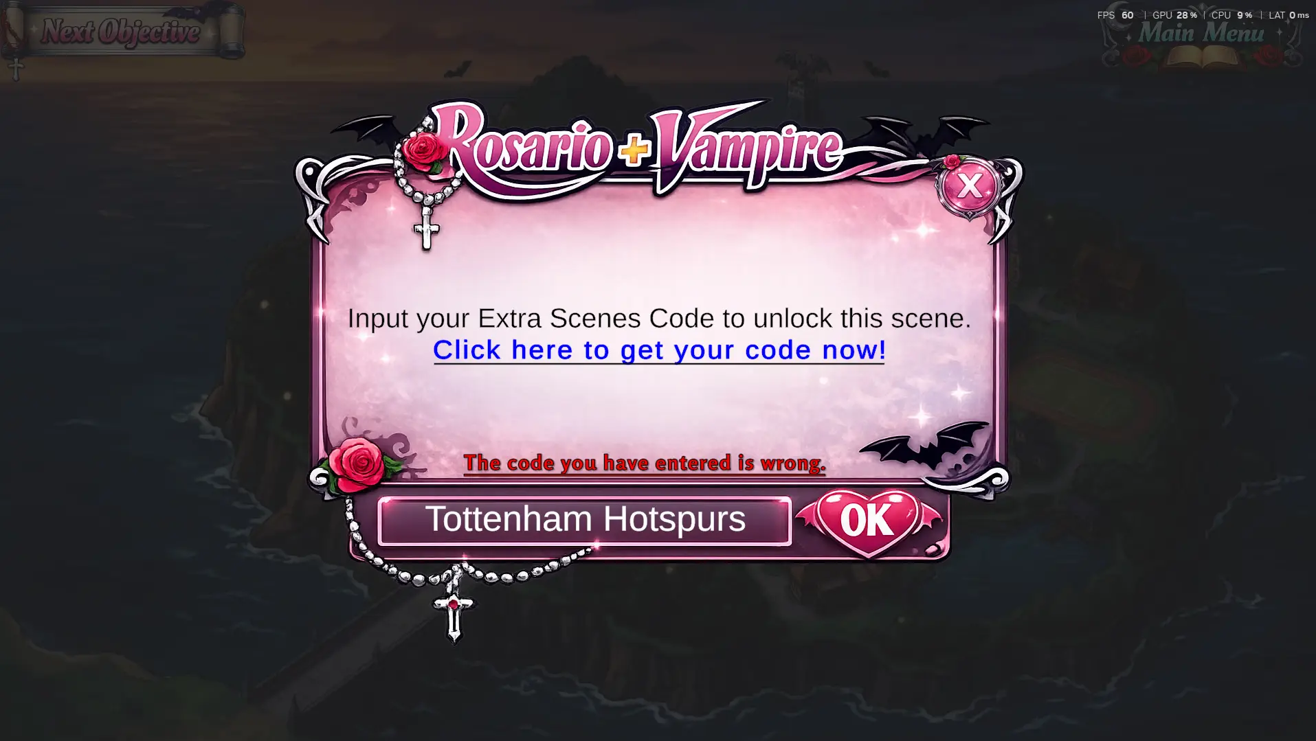 Rosario + Vampire gameplay screenshot 5 (Ren'Py adult game) by Pink Hare – free download