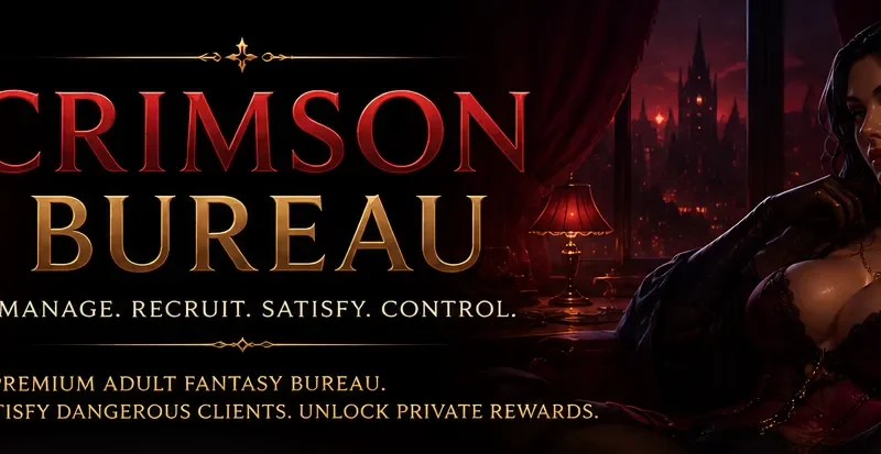 Crimson Bureau cover 0.4.5 Beta – Godot adult game by Edr0b free download