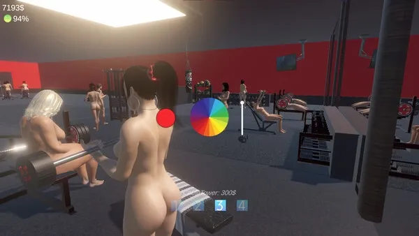 Hot Girls Gym – Nudist Gym Manager gameplay screenshot 2 (Unity adult game) by NX-Fusion Games – free download