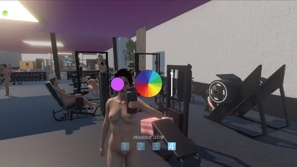 Hot Girls Gym – Nudist Gym Manager gameplay screenshot 9 (Unity adult game) by NX-Fusion Games – free download