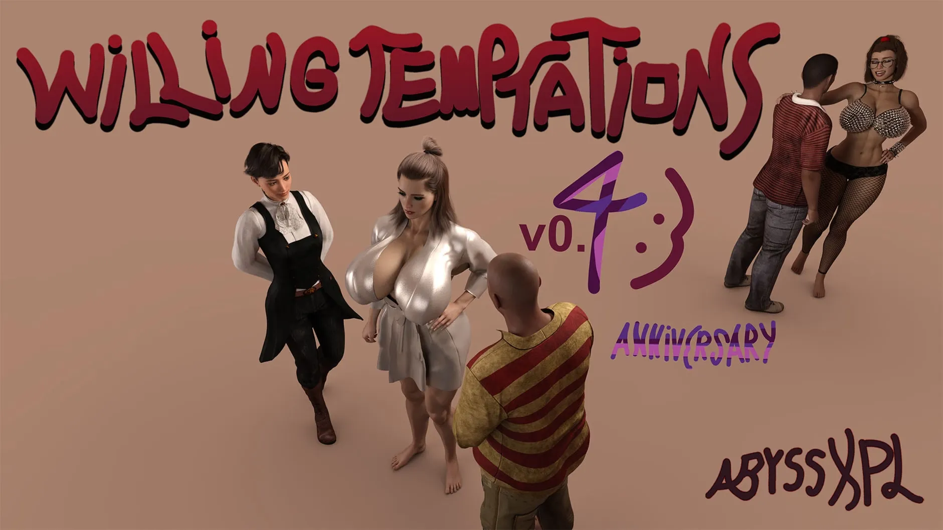 Willing Temptations cover 0.4.5 – Ren'Py adult game by Abyss Exploration free download