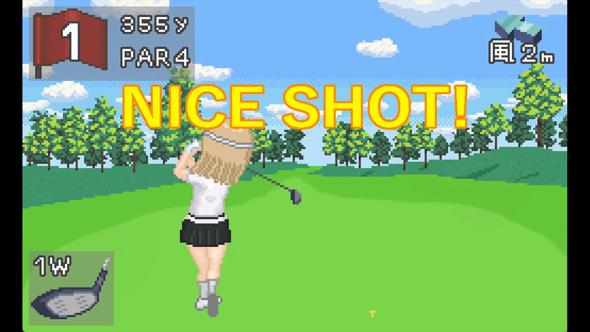 Splash Shot Golf Legend gameplay screenshot 2 (RPGM adult game) by TANUKIHOUSE – free download