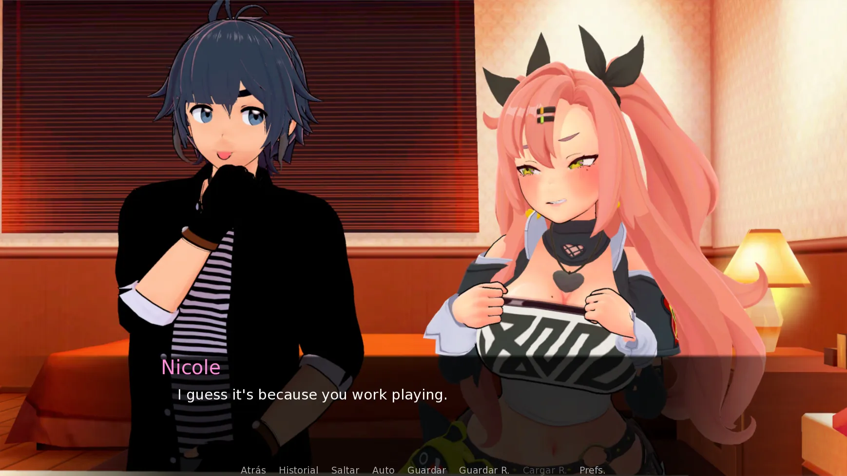 Proxy Stream gameplay screenshot 2 (Ren'Py adult game) by gaskuit – free download