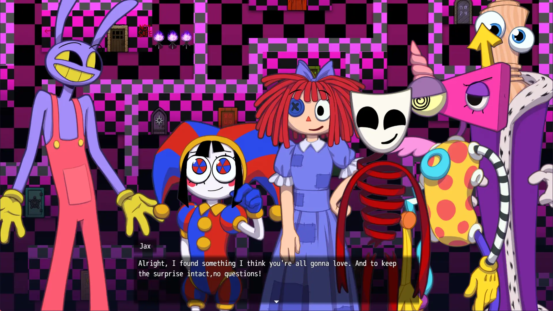 The Amazing Digital LEWD Circus gameplay screenshot 3 (RPGM adult game) by Somnambula LinkTree – free download
