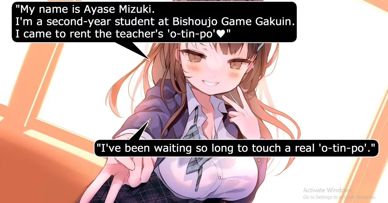 After-School Dick Rental – Ayase Mizuki Edition gameplay screenshot 2 (Unity adult game) by Marumaru Factory – free download