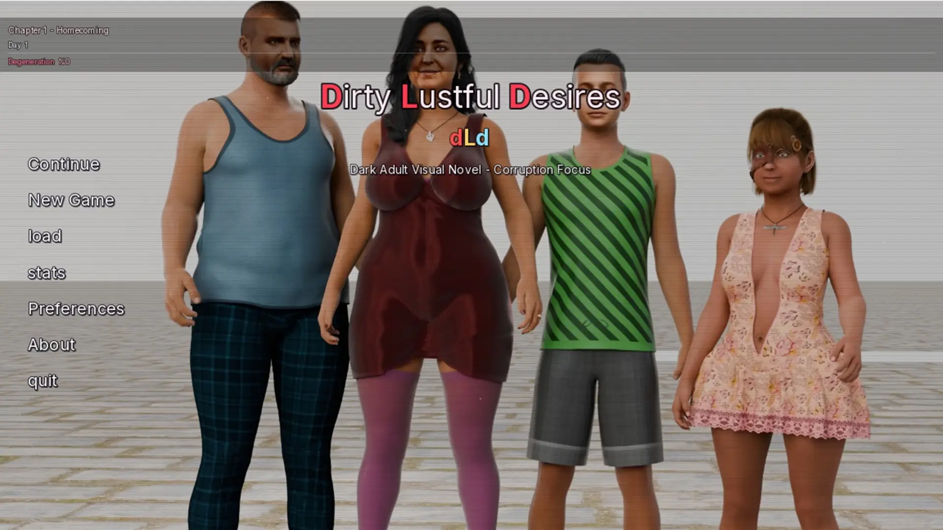 dLd – Dirty Lustful Desires gameplay screenshot 2 (Ren'Py adult game) by dldgame – free download