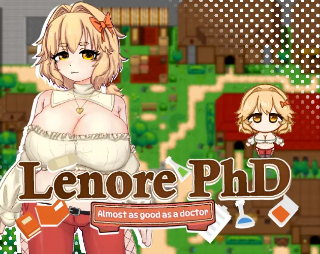 Lenore PhD cover Ch. 1 – Godot adult game by gaabaju free download
