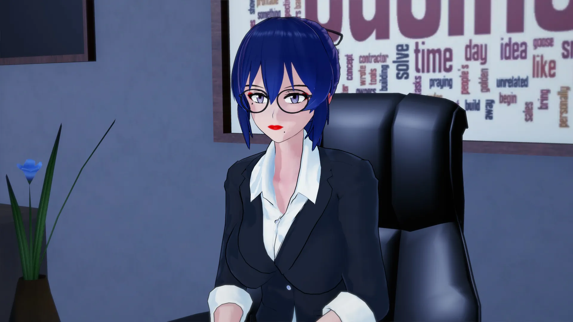 Saved By My Futa Boss gameplay screenshot 3 (Ren'Py adult game) by Purple Pulse – free download