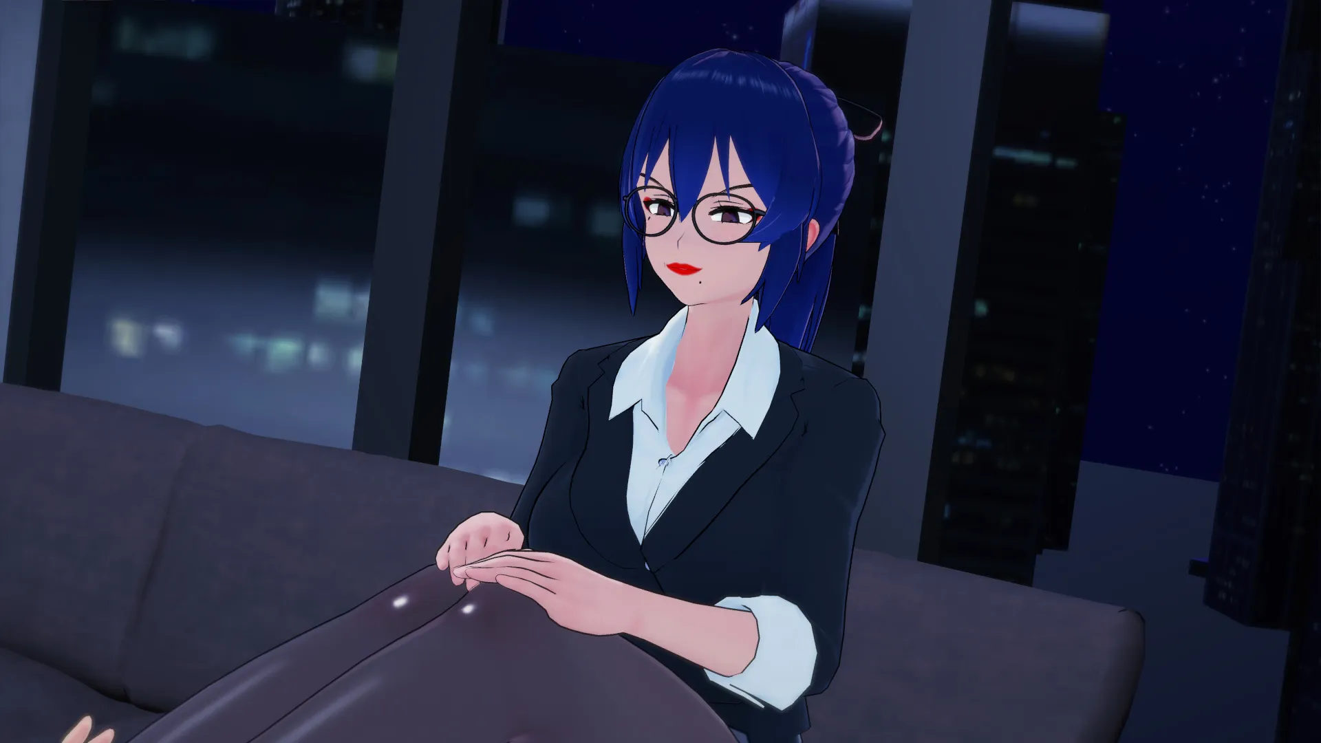 Saved By My Futa Boss gameplay screenshot 4 (Ren'Py adult game) by Purple Pulse – free download