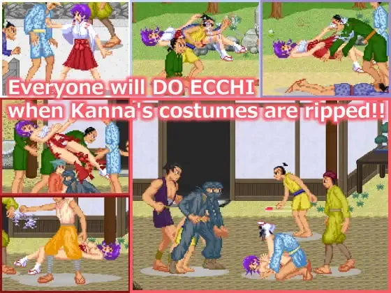 Shrine Maiden Kanna’s Meatheaded ExorFist Record gameplay screenshot 3 (Others adult game) by Maruru Software – free download