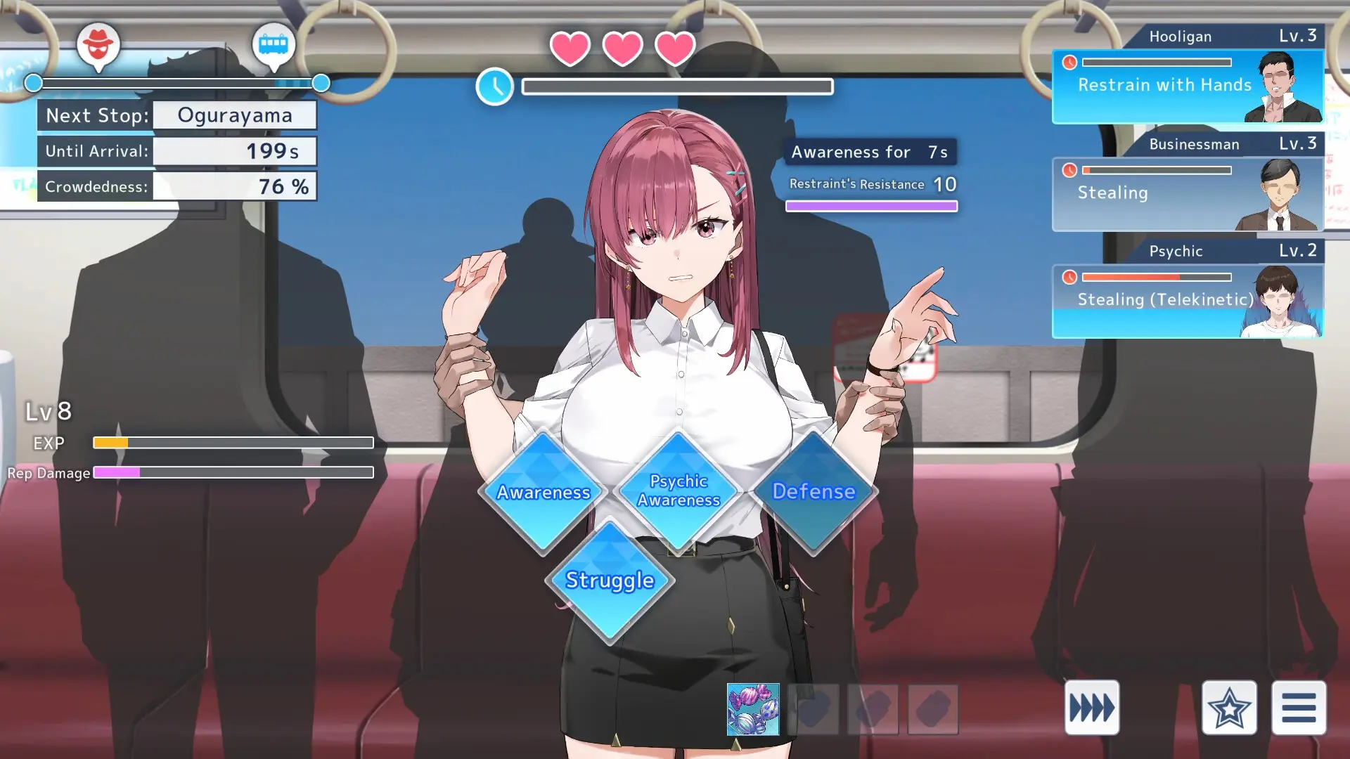 Rina’s Undercover Train Operation gameplay screenshot 3 (Unity adult game) by Metamorphose – free download