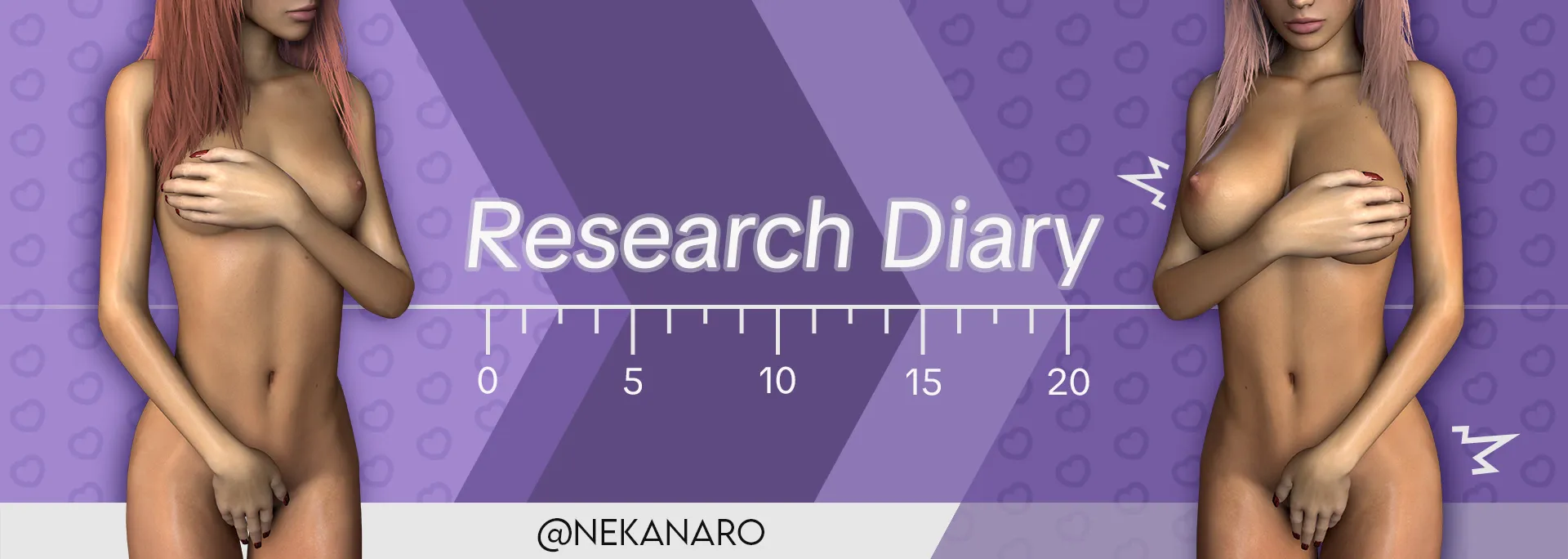 Research Diary cover 0.1 – Ren'Py adult game by Nekanaro free download