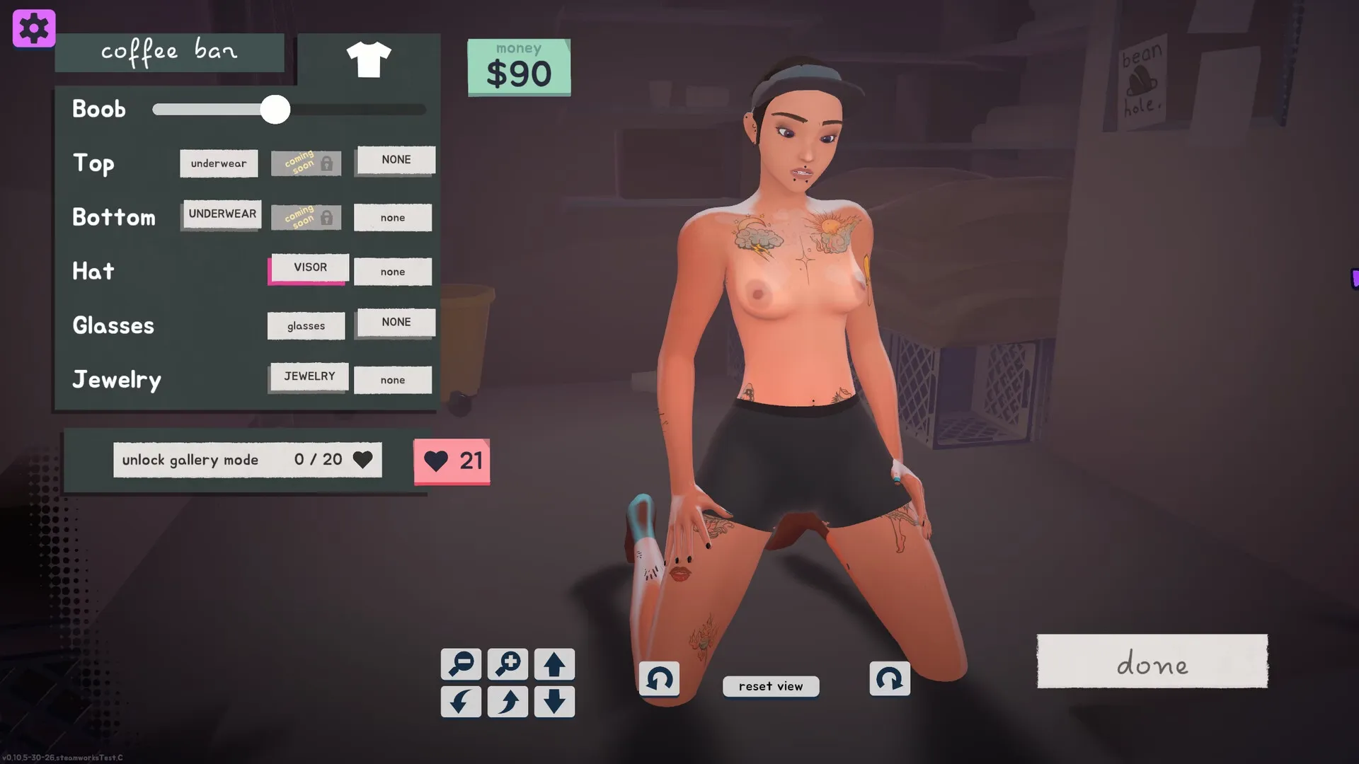 Glory Hole Barista gameplay screenshot 3 (Unity adult game) by Desperate Delight – free download
